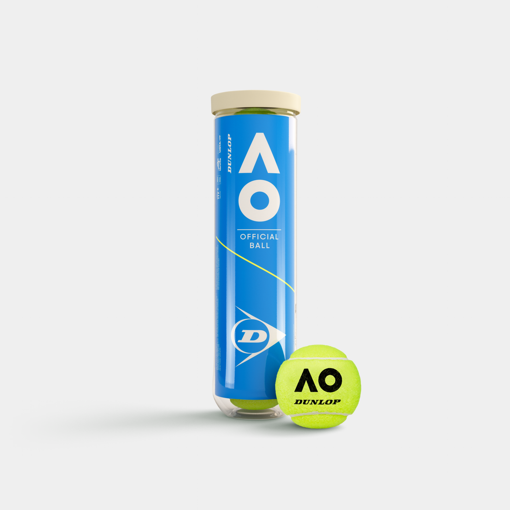 Dunlop Australian Open Tennis Balls - Box of 72 (18 x 4 Tubes) - image 1