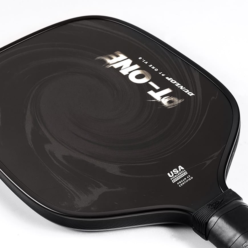 Dunlop PT-ONE v1.0 pickleball paddle edge and handle detail
