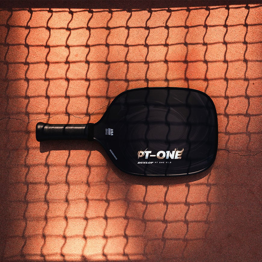 Dunlop PT-ONE pickleball paddle in play
